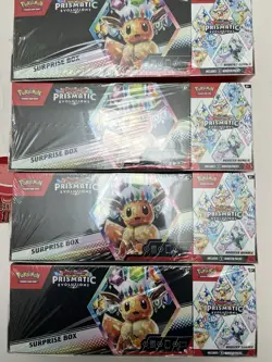 4 x Sam’s Club Pokemon Prismatic Evolutions Surprise Box & Booster Bundle SEALED - Image 3