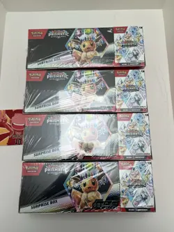 4 x Sam’s Club Pokemon Prismatic Evolutions Surprise Box & Booster Bundle SEALED - Image 4