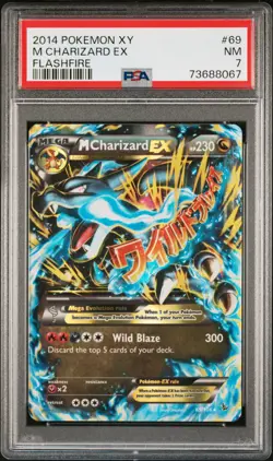 M Charizard Ex Pokemon Xy Flashfire 69 NM PSA 7 - Image 1