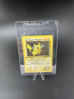 Pokemon 1st Edition Lt. Surge’s Pikachu 81/132 - Gym Heroes - NM Near Mint Vtg - Image 1