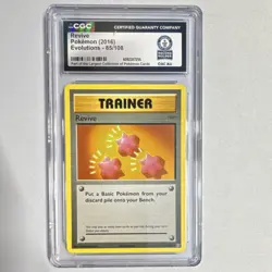 Pokemon Revive Trainer Evolutions 85/108 CGC World Record 1 of 1 - Image 1