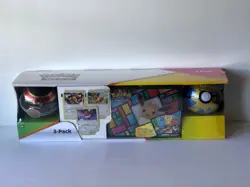 Pokemon TCG Collector 3-Pack Treasure Chest Tin 820650101380 - Image 1