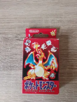 1996 Japanese Pokemon Poker Playing Cards Deck Sealed Red Charizard Set - Image 1