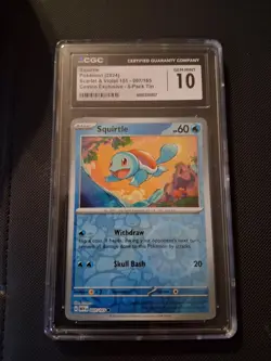Pokemon TCG Squirtle Scarlet & Violet Reverse Holo Common Card 007/165 - Image 2