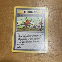 Pokemon Card - Team Rocket 75/82 - DIGGER (uncommon) **1st Edition** - NM - Image 1