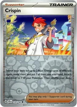 Crispin 133/142 Reverse Holo | Stellar Crown | Pokemon Card - Image 1