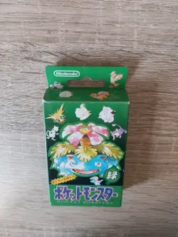 1996 Japanese Pokemon Poker Playing Cards Deck Sealed Green Venusaur Set - Image 2