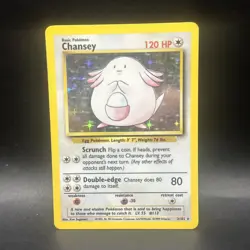 Pokemon TCG Chansey Base Set 3/102 Holo Unlimited Holo Rare - Image 1