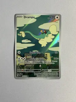 Pokemon Drampa Illustration Rare Temporal Forces 184/162 - Image 1