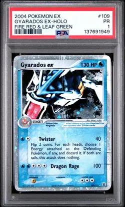 2004 POKEMON EX FIRE RED & LEAF GREEN #109 GYARADOS EX-HOLO PSA 1 - Image 1