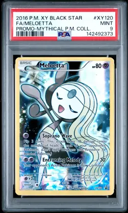 2016 POKEMON XY PROMO MYTHICAL POKEMON COLLECTION FULL ART/MELOETTA PSA 9 - Image 1