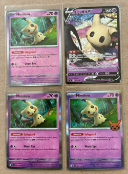 Pokemon - 4 Card MIMIKYU Lot - MIMIKYU V #197, MIMIKYU #37, MIMIKYU #97 - Image 1