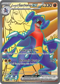 1x Cynthia's Garchomp ex - SVP204 - Holo Black Star Promos NM-Mint Pokemon SV Bl - Image 1