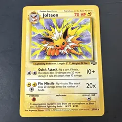 Jolteon 20/64 Jungle Unlimited Non-Holo Rare Vintage 1999 Pokemon - Image 1