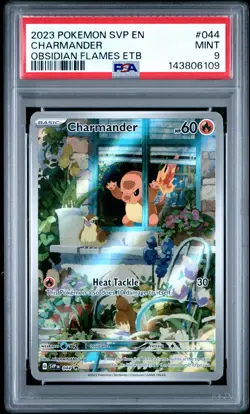2023 POKEMON SVP EN-SV BLACK STAR PROMO #044 CHARMANDER PSA 9 - Image 1