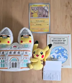 🌎📦 Pokemon x Natural History Museum Jumbo Promo Card Plush Ecology Book Bundle - Image 1