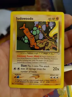 Pokemon TCG Sudowoodo Neo Revelation Card 26/64 Unlimited Rare - Image 1