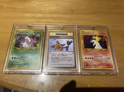 Near Mint! Vintage Pokemon Cards! Japanese Misty’s Tears, Typhlosion, & Meganium - Image 1
