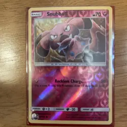 Pokemon Card - SM - Sun & Moon Snubbull 90/149 Reverse Holo - NM - Image 1