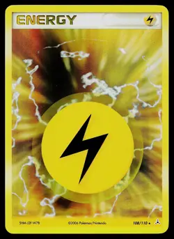 Pokemon Card - Lightning Energy Holon Phantoms 108/110 Holo Rare - Image 1