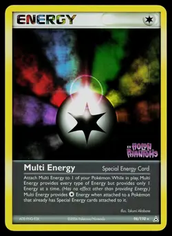 Pokemon Card - Multi Energy Holon Phantoms 96/110 Rare Reverse Holo Stamped - Image 1