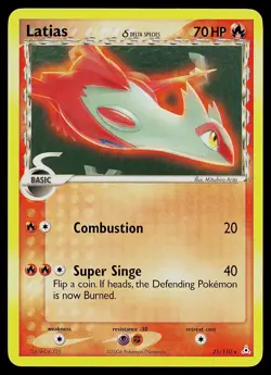 Pokemon Card - Latias Holon Phantoms 21/110 Rare Non-Holo - Image 1