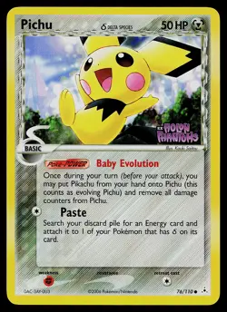 Pokemon Card - Pichu Holon Phantoms 76/110 Common Reverse Holo Stamped - Image 1