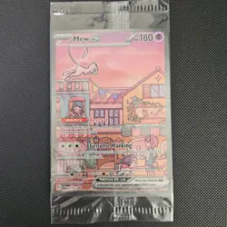 Mew ex SVP 053 Pokemon TCG Scarlet Violet 151 Black Star Promo Full Art SEALED - Image 1