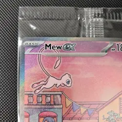 Mew ex SVP 053 Pokemon TCG Scarlet Violet 151 Black Star Promo Full Art SEALED - Image 3