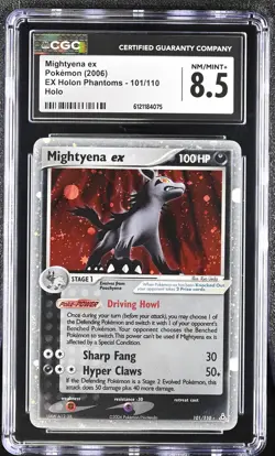 CGC 8.5 Mightyena ex 2006 EX Holon Phantoms 101/110 Holo Pokemon Card - Image 1