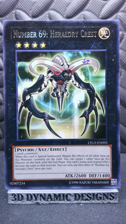 | Yugioh Number 69: Heraldry Crest LTGY-EN092 1st Edition Rare NM 🔥 | - Image 1