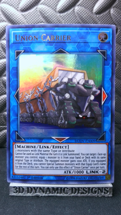 | Yugioh Union Carrier DUOV-EN009 1st Edition Ultra Rare Duel Overload NM 🔥 | - Image 1