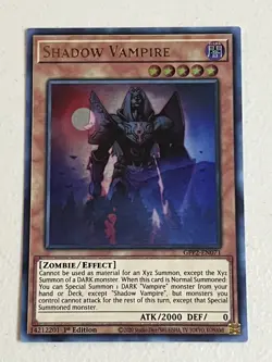 Yugioh! Shadow Vampire GFP2-EN071 1st Edition Ultra Rare - Image 1