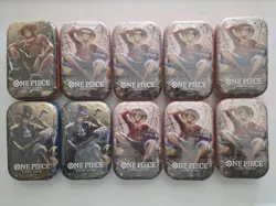 LOT OF 10 ONE PIECE TIN PACK SET VOL 2 TS-02 OP-13 SEALED BANDAI - Image 1