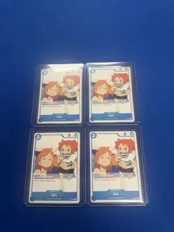 Girl (OP14 Release Event) P-096 One Piece Promotion Card playset 4x - Image 1