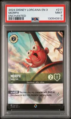 2024 DISNEY LORCANA EN 3-INTO THE INKLANDS ENCHANTED MORPH - SPACE GOO PSA 9 - Image 1