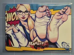 Harley Quinn Batman DC universe Custom Glow Waifu Card feet Fan Art2 - Image 1