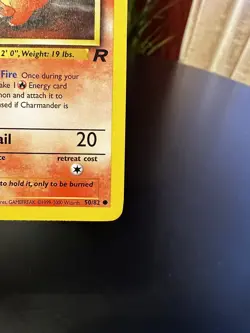 Charmander 50/82 1st Edition Team Rocket Non Holo Pokemon Card - Image 2