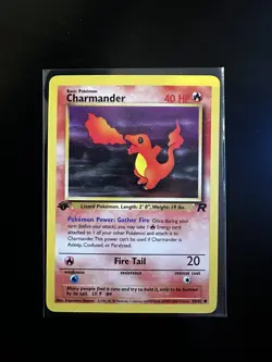 Charmander 50/82 1st Edition Team Rocket Non Holo Pokemon Card - Image 3
