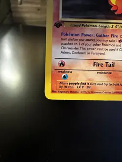 Charmander 50/82 1st Edition Team Rocket Non Holo Pokemon Card - Image 5