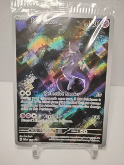 MEWTWO SVP052 SCARLET VIOLET 151 PROMO ILLUSTRATION RARE POKEMON CARD (SEALED) - Image 1
