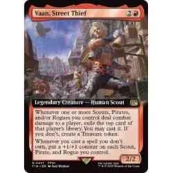 VAAN, STREET THIEF (EXTENDED ART) X4 Final Fantasy FIN Magic MTG MINT CARD - Image 1