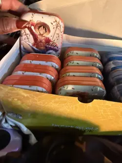 Bandai Namco One Piece Card Game Tin Pack Set Vol. 2 Box Monkey D. Luffy Ace - Image 1