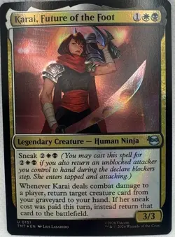 Karai Future of the Foot 151 Teenage Mutant Ninja Turtles Foil U NM MTG Card - Image 1