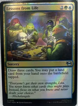 Lessons from Life 155 Commander: Teenage Mutant Ninja Turtles Foil U NM MTG Card - Image 1