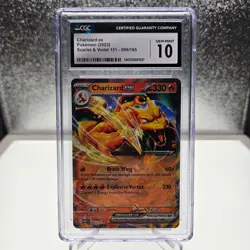 CGC 10 Gem Mint Charizard ex 006/165 Scarlet & Violet 151 (2023) Pokemon Card - Image 1