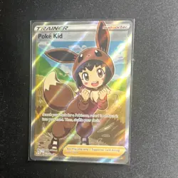 Pokemon Poke Kid 070/072 Shining Fates Full Art Ultra Rare Holo Trainer Card - Image 1