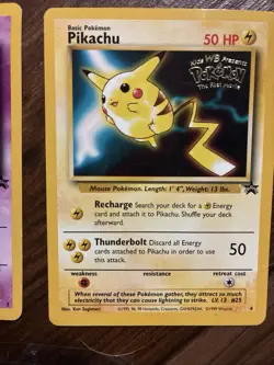 Pokemon The Movie Promotional Cards! Pikachu - Mewtwo - Electrabuzz - Dragonite - Image 4