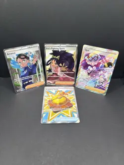 Pokemon Trainer Full Art Lot Opal Iris Amarys Holo 4 cards - Image 1