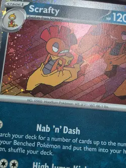 LP Scrafty SVP188 Journey Together Promo Cosmos Holo Pokemon Card - Image 5